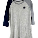 Nike Dallas Cowboys NFL Team Apparel  Baseball 3/4 Sleeve Top XL Photo 0