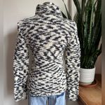 Vintage Y2K Wool Turtleneck Sweater Black White Knit Y2K Teacher small Gap Photo 4