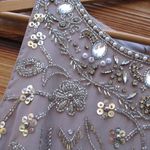 Mac Duggal 10741 Womens Embellished High Neck Midi Dress Vintage Lilac Photo 7