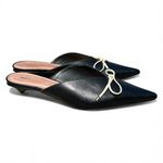 Maeve  Black Mules with Cream Bow Size 39 Photo 3