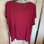 Apt. 9 Burgundy Tie Top Photo 2