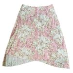 Lavender Vintage Pink Whimsygoth Witchy Cottagecore Boho Floral Asymmetric Skirt Size M Photo 1