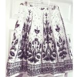 Talbots Gorgeous Flowy Black and White Skirt  Fully Lined  Size 6 - Boho Western Photo 6