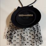Black Polka Dot Veil Headband Photo 6