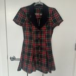 Dolls Kill NWT  Current Mood Devil You Don't Exist Plaid Button Down Mini Dress Photo 6