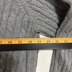 st. john's bay  Cable Knit Sweater Womens L Gray Turtleneck Preppy Academia Office Photo 6