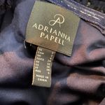 Adrianna Papell Formal Lace Maxi Dress Flowy Chiffon Sleeveless Navy Blue US 2 Photo 10