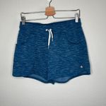 Buffbunny Collection Buff Bunny Womens Heather Blue Drawstring Casual Knit Shorts Size Large Photo 1