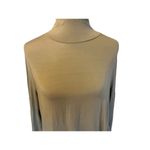 G by Giuliana Women's Turtleneck Fit Flare Tee Long Sleeve Flowy Top Brown Large Brown Photo 3