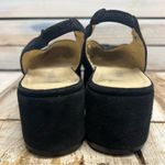 Bisou Bisou Vintage Black Suede Wedge Boho Embroidered Fairycore Festival Sz 8 Photo 7