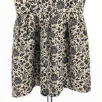 Jack by BB Dakota Gold Shimmer Black Floral Jacquard Fit & Flare Dress Photo 6