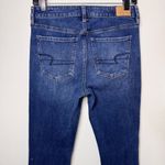 American Eagle Dream Jeggings High Rise Skinny Jeans Distressed Frayed Size 8 Photo 6