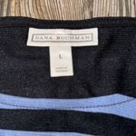 Dana Buchman  Black and Blue Striped Tank Top large Photo 1