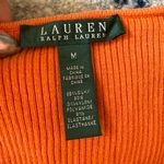 Ralph Lauren Lauren by ribbed knit silk ruffle neck short sleeve sweater top Photo 2