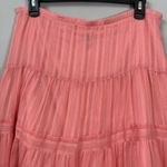 Rampage Vintage Y2K  Tiered Full Midi Skirt Size 9 Coral Sheer Ruffle Lined Retro Photo 9