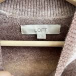Loft Brown Pink Wool Ombre Striped Long Sleeve Cozy Knit Sweater Midi Dress Photo 7