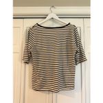Loft  Vintage soft striped crewneck top size large Photo 4