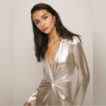 Reformation This is a Gatsby Dress in a silver or champagne color new with tags Photo 1