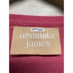 Araminta James Ribbed Cardigan Sweater XS Pink Babydoll Coquette Preppy Stretch‎ Photo 3