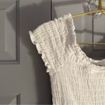 American Eagle Dress white smocked mini dress graduation beach bridal size XS. Photo 4