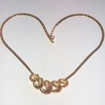 Vintage Gold Tone Chunky Boho Retro Pendant Necklace Photo 4