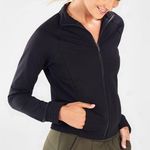 Fabletics  Black Christy Fleece Track Jacket Photo 0