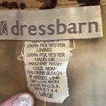 Dress Barn Animal Print Lightweight Zip Blazer Size Large Safari Tan Brown Black Photo 5