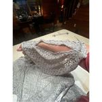 Ashley Stewart  embroidered Cold Shoulder Gray/Silver  Dress Sz 14 NWT Photo 6