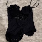 L'Academie  Black Lace Top Photo 1