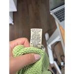 L.L. Bean Women's Chartreuse‎ Lime Green 100% Cotton Sweater Size Large Photo 9