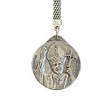 Pope John Paul II Jubilee 2000 Medal Silver Tone Vatican Souvenir Key Chain Photo 5