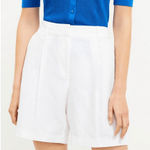 Loft  Petite Bermuda Shorts‎ in Linen Blend White 00P Photo 0