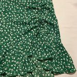 Max Studio Green Floral Ruched Skirt Photo 1