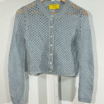 Everlane x Marques’Almeida Open Knit Mohair Cardigan – Ice Blue XS Photo 0