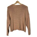 ZARA  Mauve Pink Fine Knit Linen V-Neck Sweater S Photo 1