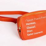 I Speak Fluent French Orange Belt Bag Photo 1