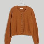 Madewell  Brampton Cropped Cotton Knit Cardigan Sweater Small Photo 0