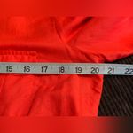 Gap Red Button Up Wide 3/4 Sleeve Linen Shirt Size M Cuff Pockets Photo 5