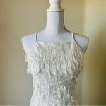 Lulus Making Magic White Fringe Lace-Up Mini Dress Photo 5