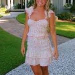 Saylor  Lantana Dress size Small Pink‎ and Green Gingham Ruffle Mini Photo 8