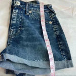 True Religion  Jennie Curvy Cuffed Shorts size 27 Photo 7