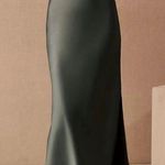 BHLDN Cali Satin Cowl Neck Midi Slip Dress Photo 0