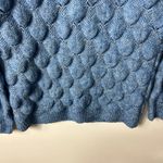 FRNCH La Maille Paris blue chunky mermaid pointelle knit women’s M/L Photo 8