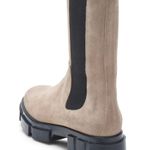 Free People Brooks Grey Suede Chunky Utility Combat Chelsea Boot Size 10 NEW Photo 1