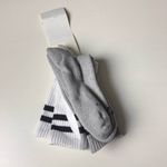 American Eagle Outfitters Two Pack Casual Socks White and Gray Striped NWT Photo 2
