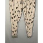 Honest Baby Clothing Womens Pajama Pants XL Beige Tree Print Drawstring Lounge Green Photo 2