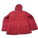 Calvin Klein  Down Lined Puffer Jacket Hooded Women's Medium Red Photo 1