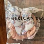 American Eagle NEW Scrunchies Hair Ties Bundle One Size Bow Plaid Girly Chic NWT Photo 1