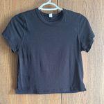 Lululemon Classic-Fit Cotton-Blend Tee Sz 2 Black Photo 0