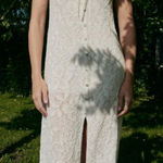 ZARA NWOT JACQUARD KNIT DRESS Romantic Y2K Lace Cottage Core Bloggers Fav Photo 0